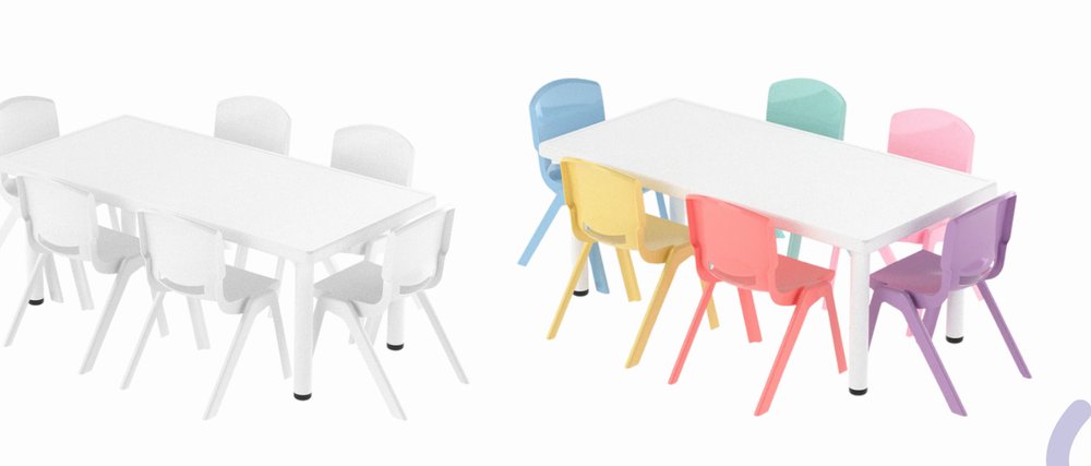 Mesas y sillas infantiles